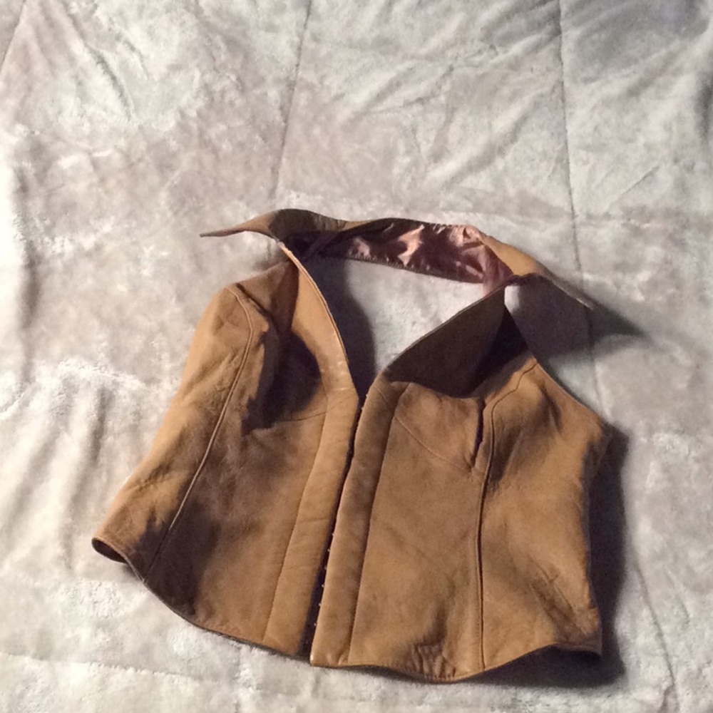 Beautiful  halter by Wilson’s suede and leather